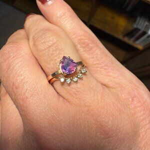 Stunning Engagement Ring & Stackable Wedding Band